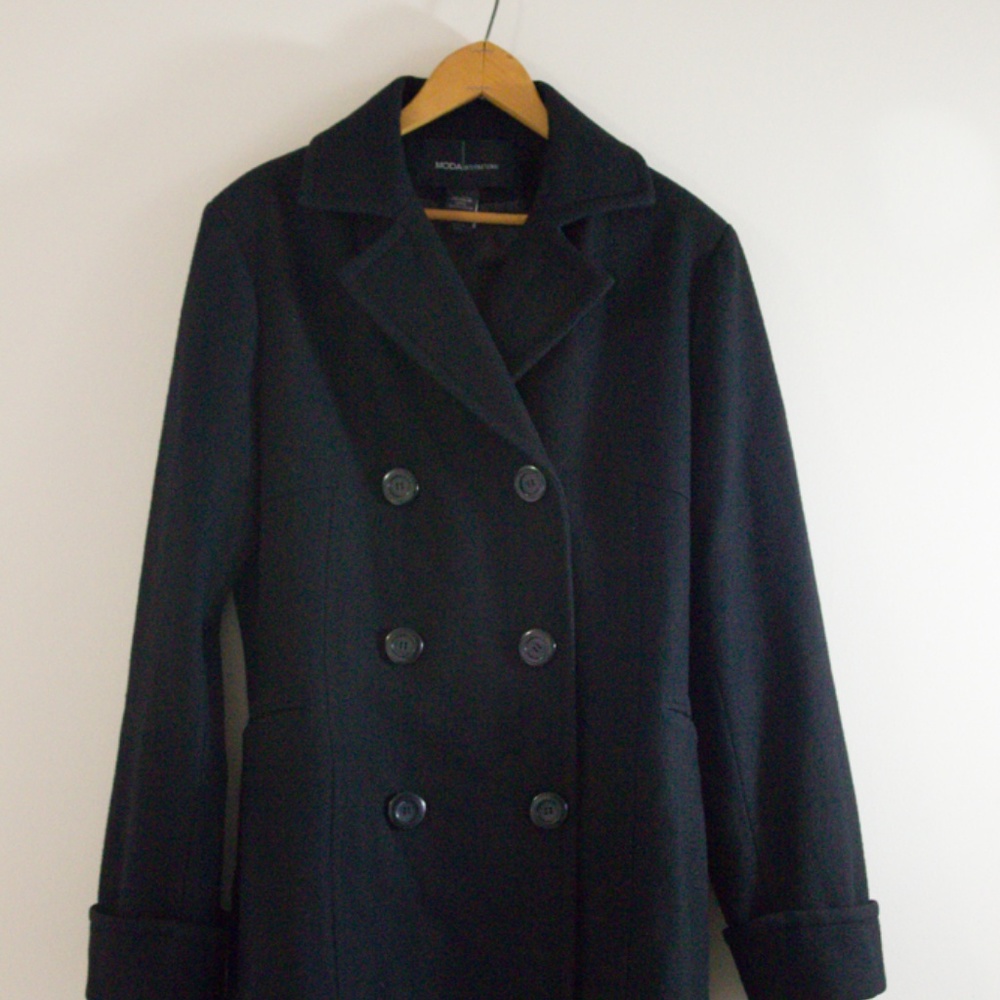 Victoria’s Secret Black, Wool Pea Coat